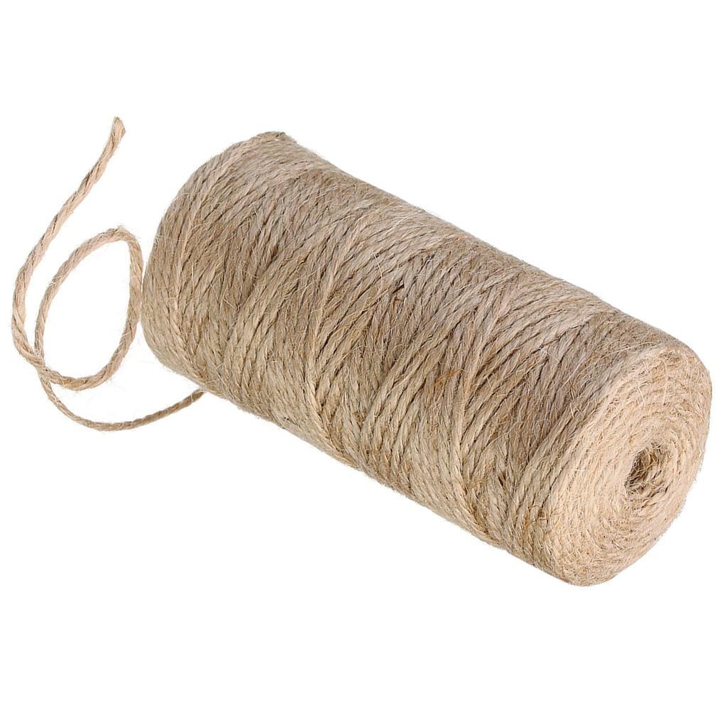 Emballage Cadeau Ficelle De Jute Naturelle De 2MM, Corde De Jute Vintage Pour U0153uvres D'art, , Chanvre De Jute, Jardinage, Décoration De Fête De Mariage Corde Chanvre
