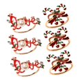 thumbnail image 1 of Christmas Tree Napkin Rings, Cute Mini Napkin Ring Compatible With Table Setting, Winter Serviette Buckles Holder Compatible With Thanksgiving, Christ, 1 of 5