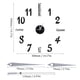 thumbnail image 2 of Etiqueta de la pared pegatinas de reloj digital Reloj de pared DIY 3D Reloj de pared decorativo para el hogar negro, 2 of 8