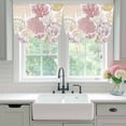 thumbnail image 4 of Coastal Coral Balloon Curtains for Windows, Bedroom Curtains 54 Inch Length, Nautical Colorful Conch Seashells Starfish Tie Up Curtains Panels Thermal Insulated Bathroom Curtains Window 42"x54", 4 of 8