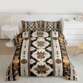 thumbnail image 2 of Homewish Bohemian Aztec Bedding Comforter Set for Adult, Hippie Stripes Rectangle Twin Comforter Sets, Southwestern Reversible Bedding Set, Ultra Soft Bedroom Decor, 2 Pieces, 2 of 8