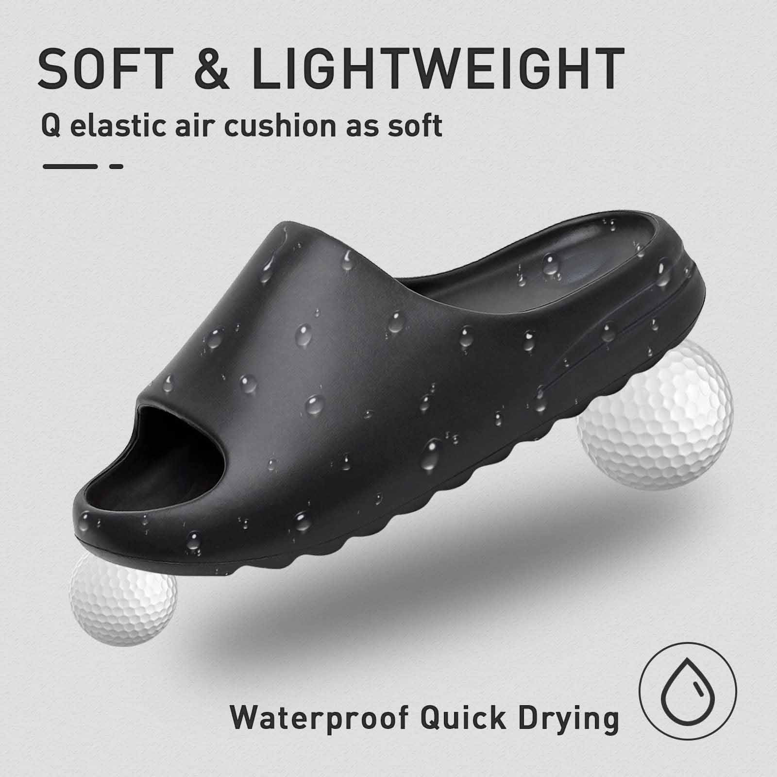 Ecetana Unisex Cloud Slides, Non-Slip Pillow Sandals photo 2