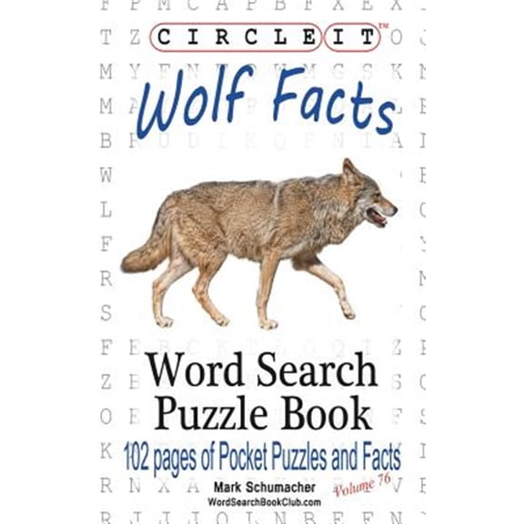 Pre-Owned Circle It, Wolf Facts, Word Search, Puzzle Book, (Paperback)