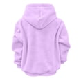 thumbnail image 5 of FUZHIQ Women's Fuzzy Pet Pouch Hoodie Cat Dog Carrier Sweatshirt Round Zipper Opening Kangaroo Pocket Plush Hooded Pullover for Small Pets, 5 of 6