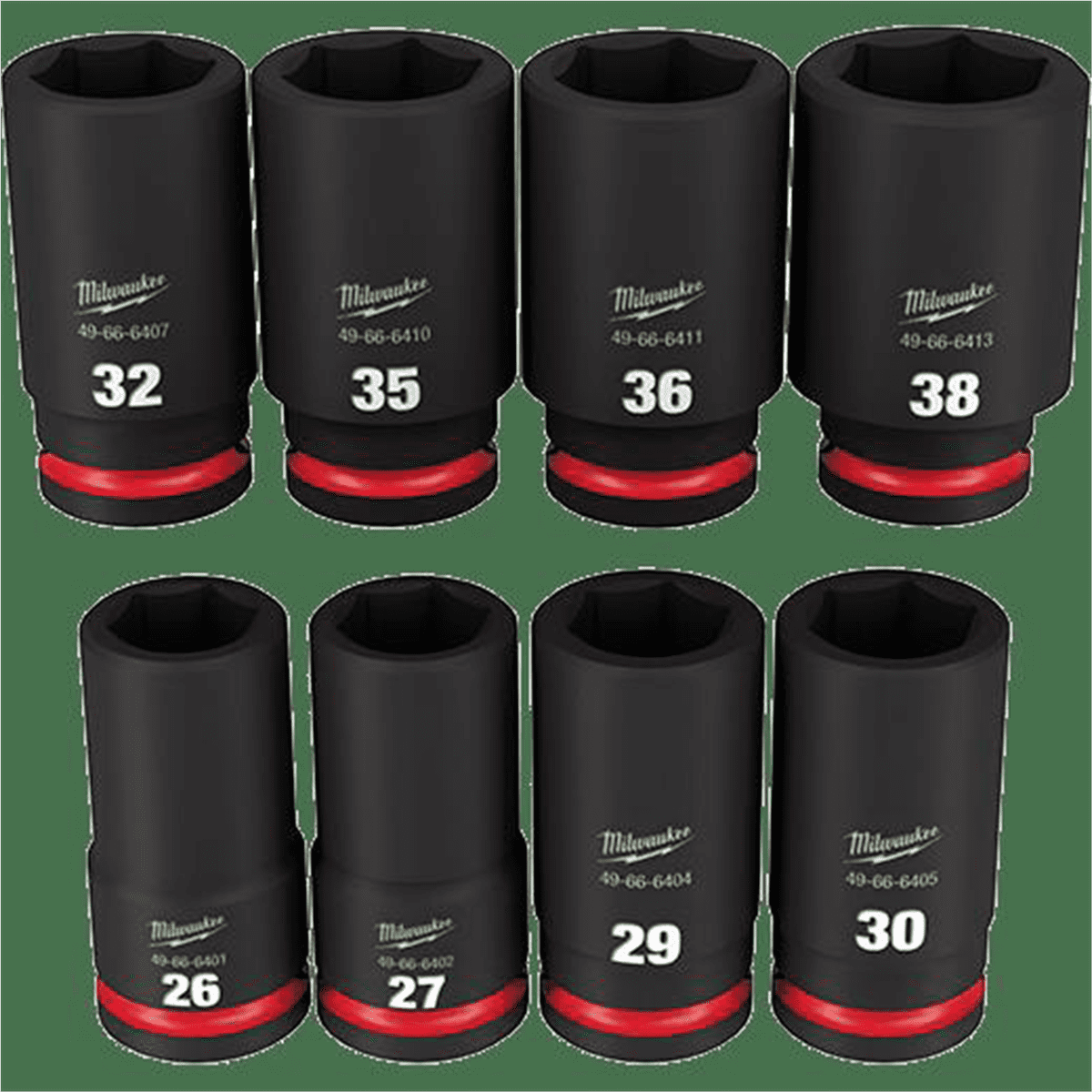 Milwaukee 49-66-7020 SHOCKWAVE 3/4" Drive Metric Socket Set, Durable Steel