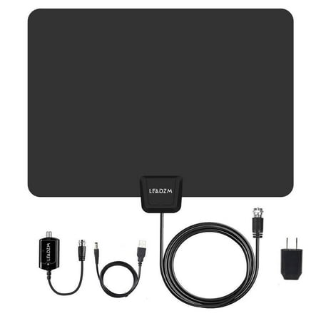 Indoor Uhf Hdtv - Ktaxon 120 Miles HD Digital Indoor VHF UHF HDTV TV Amplified Antenna Signal High Gain