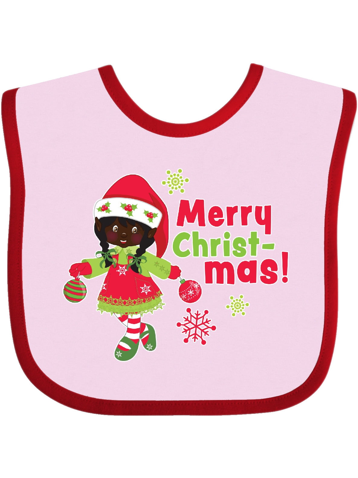 christmas bib with sleeves