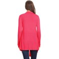 thumbnail image 3 of Women's Lightweight Casual Open Front Long Sleeve Solid Cardigan Office Wear S-3XL, 3 of 4