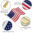 thumbnail image 5 of Small American Flags-12 Pack, 4x6 Inch Small American Flags On Stick, Handheld American Flag/us Flag, 5 of 5