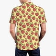 thumbnail image 4 of Balery Fruit Printed Men’s Short Sleeve Polo Shirt, Midweight Men's Shirt,Golf Polo shirts -X-Large, 4 of 9
