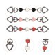 thumbnail image 3 of Extensor de bolso de 3 uds., cadena decorativa para bolso, cadena de corazón, cadena exquisita para bolso, cadena de extensión para bolso FRCOLOR HaoMX16326031, 3 of 6