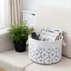 thumbnail image 5 of Cesta de tela plegable | Organizador de tela gris para el hogar, ropa y juguetes | Contenedor plegable de 35 x 25 cm con asas, 5 of 6