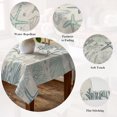 thumbnail image 5 of Aqua Teal Coastal Table Cloth Waterproof Tablecloths, Summer Beach Starfish Coral Nautical Rustic Tablecloth Dining Table Cover for Kitchen Party Tabletop Outdoor, Rectangle Tablecloth 52x70 Inch, 5 of 9