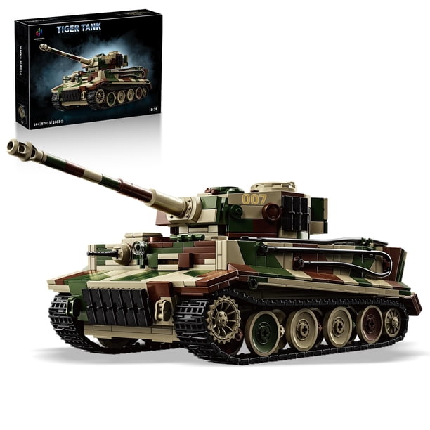 Set de Construcción Honchoes Tanque Tigre WW2 007 1603 Piezas 1:28