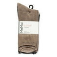 thumbnail image 2 of MeMoi Women's 6 Pair Pack Basic Rib/Flat Knit/Cable Crew Socks - Womens - Female, 9-11, Khaki-Brown-Black, 2 of 11