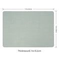 thumbnail image 6 of PROMATTOO Faux Leather Placemats Set of 6,Heat Resistant Dining Table Mats,17”x12”,Sage Green, 6 of 8