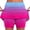 Pink, variant on FASHOFT Tennis Skirts For Women Mid Rise Gradient Two Piece Skort With Pockets Elastic For Leisure And Sports Activities Womens Athletic Skirt Blue