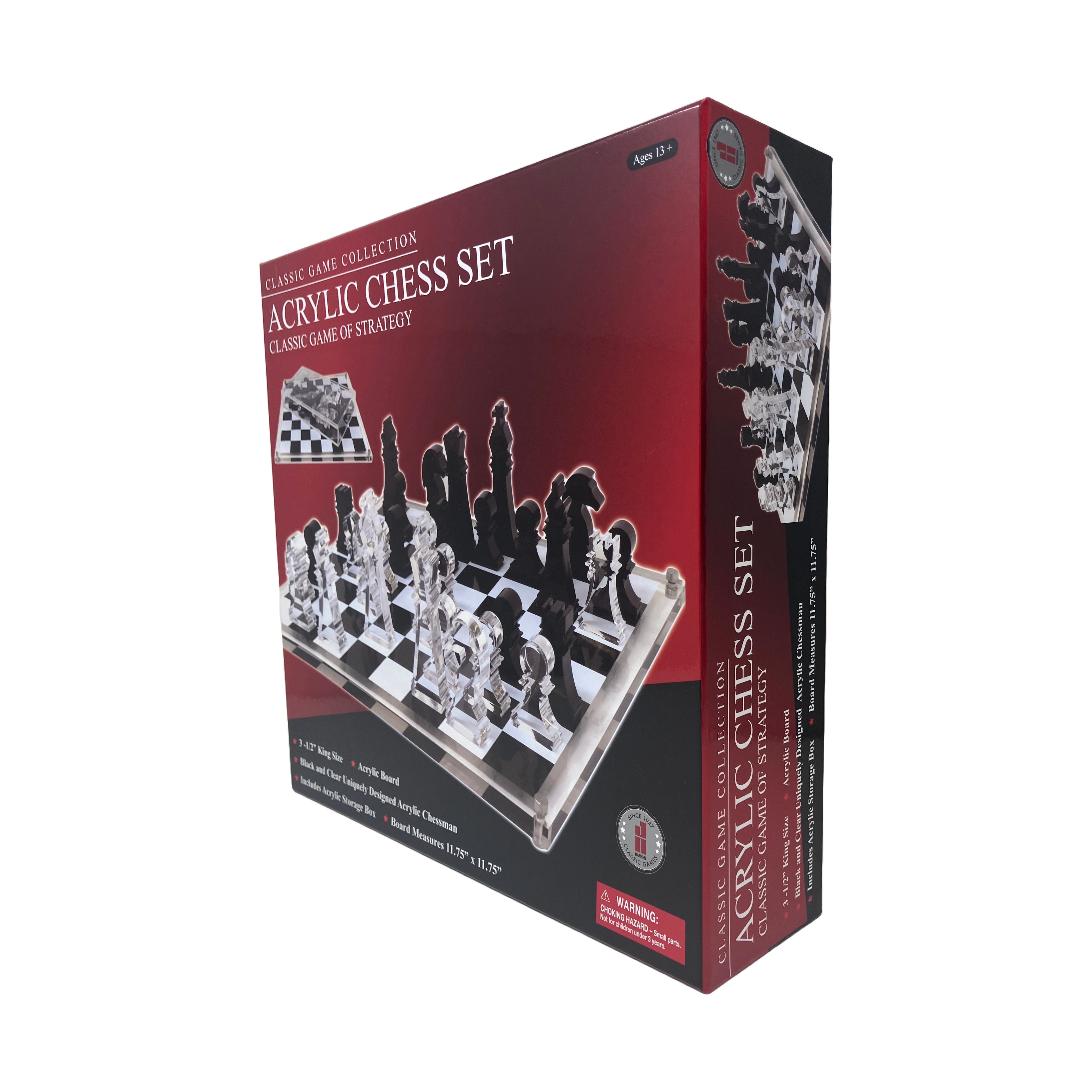 John N. Hansen Co. Classic Game Collection - Acrylic Chess Set
