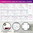 thumbnail image 5 of Oversized Erasable Wall Calendar Planner | 34x59 Inch Undated Reusable Dry Erase Schedule Board | Large Writing Space | Tear-Resistant Laminated Organizer for Office Home Classroom | 1 Pack, 5 of 6