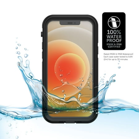 Body Glove Tidal Waterproof Phone Case for iPhone 12 - Black/Clear