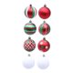 thumbnail image 2 of 8x Bolas Navideñas Adornos 6 cm Decoraciones Colgantes Adornos para Árbol de Navidad Rojo Verde, 2 of 9