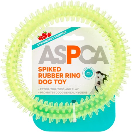 Aspca Triple Rings Aspca Spiked Rubber Ring Dog Toy-Green | Walmart Canada