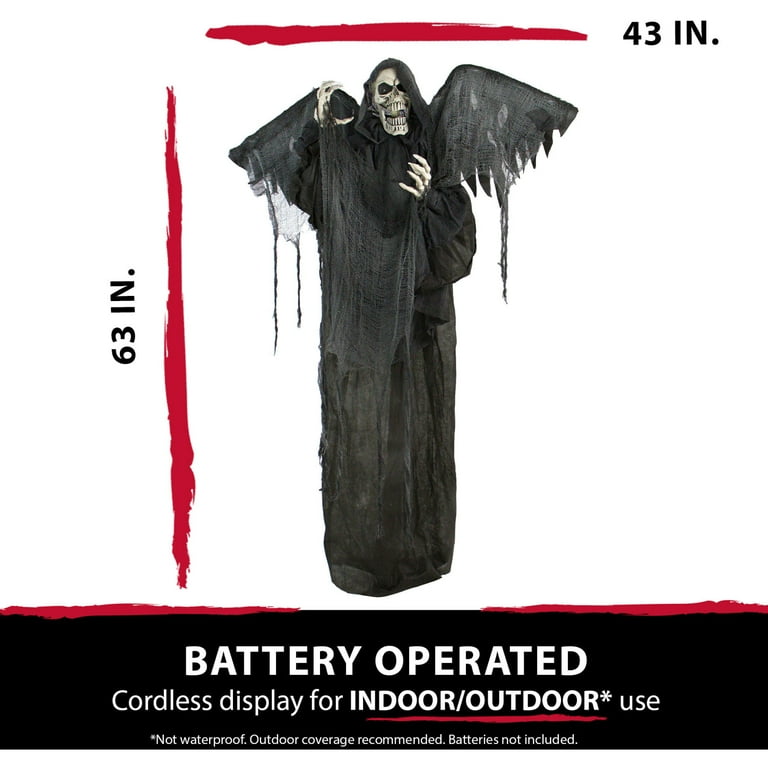 置物 Suicoke GRIM REAPER 5Set Life-Size Animatronic Skeleton Reaper with Wings with Lights