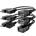 thumbnail image 1 of OTG Cable for fire Stick, Micro OTG Cable for Samsung Galaxy, Amazon Fire TV, Compatible with LG HTC Android Phone Tablet Micro USB Host with Micro USB Power - 3 Pack, 1 of 5