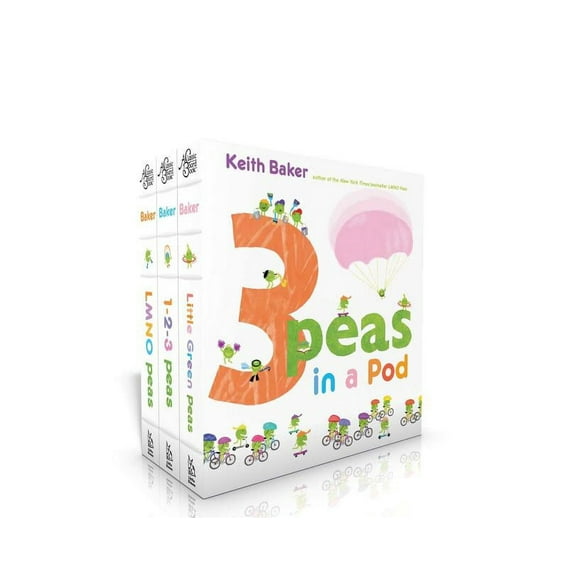 Peas 3 Peas in a Pod (Boxed Set): Lmno Peas; 1-2-3 Peas; Little Green Peas, (Board Book)
