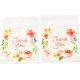 thumbnail image 1 of 1 bolsa rectangular autoadhesiva de OPP con la palabra "Gracias" y estampado floral., 1 of 3