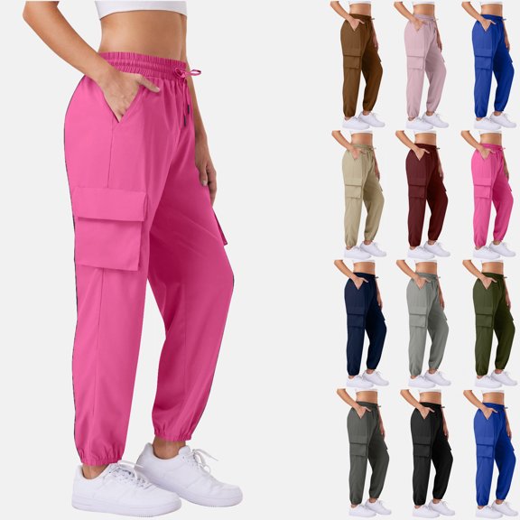 Womens Pant Women Sweatpant Pants Woman Women's Outdoor-drying Pants Rushing Pants Spring And Summer Hiking Mountaineering Pants-drying Pants Casual Sports Pants Pink XXL