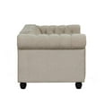 thumbnail image 5 of RN Furnishings 81" Button Tufted Linen Fabric Living room Sofa-Beige, 5 of 6