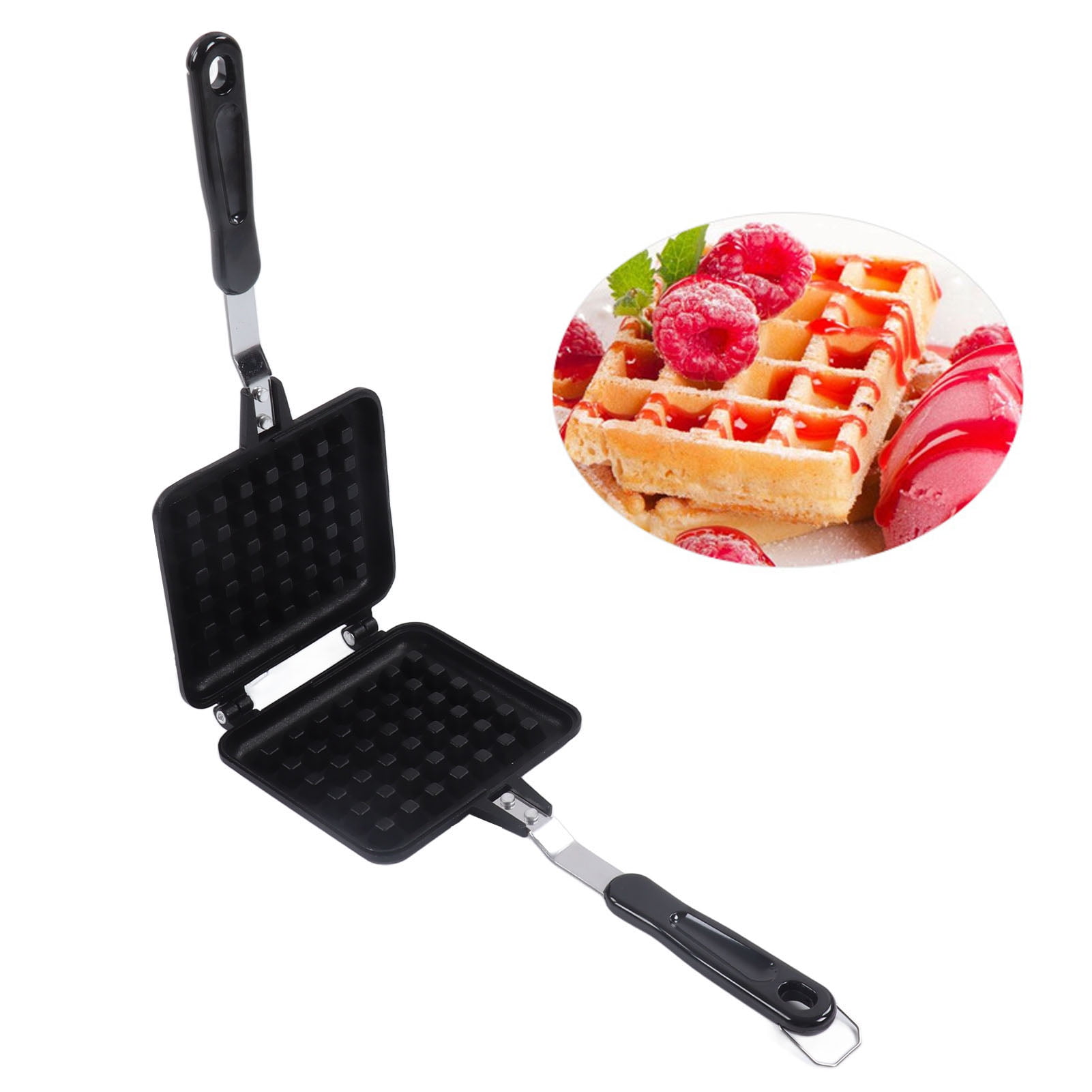 Rome Industries Durable Cast Iron Old Fashioned Waffle Iron for