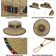 thumbnail image 5 of Sun Hats for Men Women Bucket Hat UPF 50+ Boonie Hat Foldable UV Protection Cotton Hat for Hiking Beach Fishing Summer Safari, 5 of 7