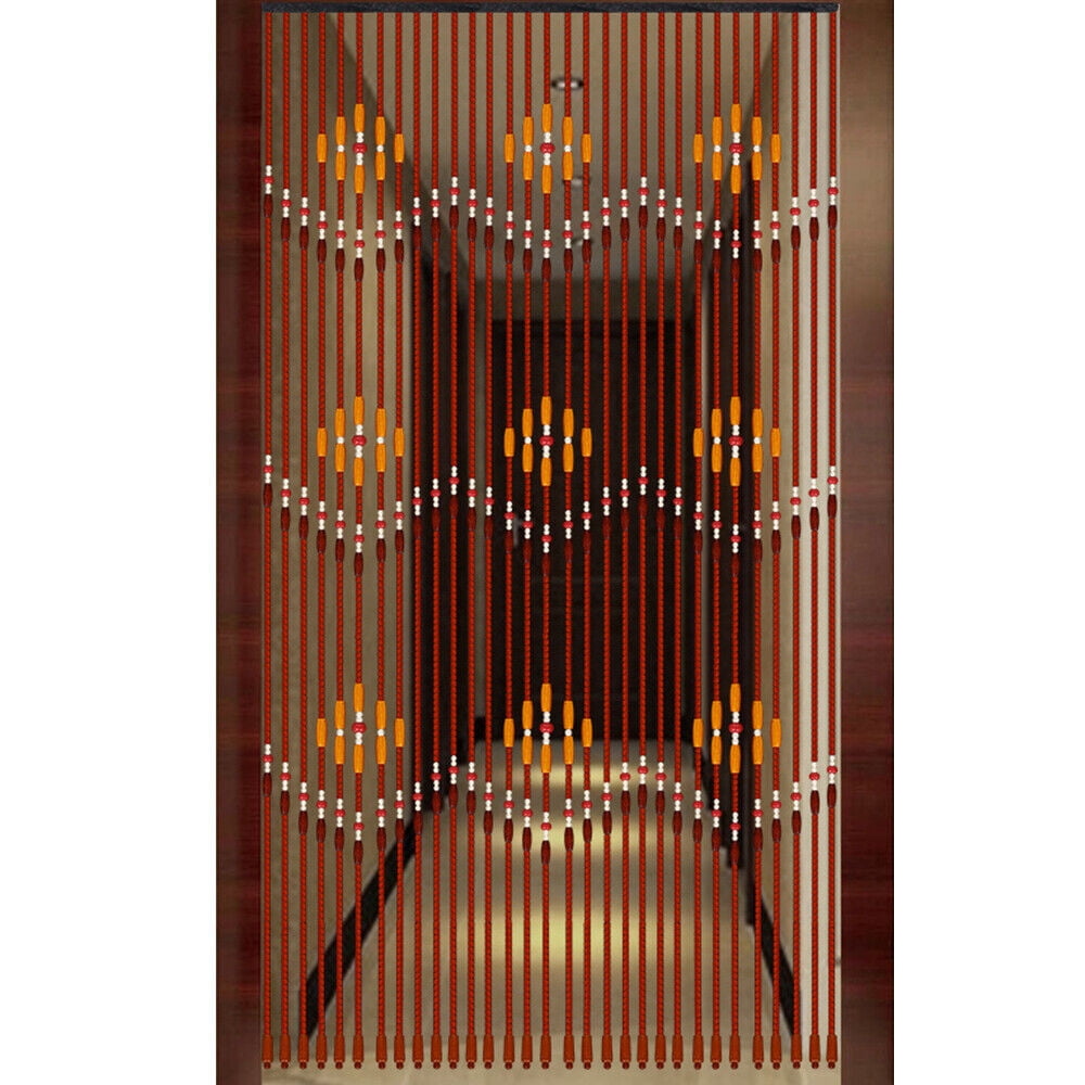 31 Line Wood Bead Curtain Doorway String Porch Curtain Wooden Bedroom Beaded Curtain Wooden Bead Curtains For Living Room Home Decor