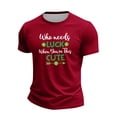 thumbnail image 2 of Men's St. Patrick's Day Funny Graphic T-Shirt Short Sleeve Crew Neck Casual Top, 2 of 4