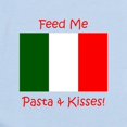 thumbnail image 2 of CafePress - Feed Me Pasta And Kisses Onesie Body Suit - Baby Light Bodysuit, Size Newborn - 24 Months, 2 of 4