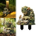 thumbnail image 2 of ​​ZCSKFIN Garden Decorative Troll Stake with Book, Whimsical Outdoor Sculpture for Garden Beds and Patio, Fantasy-Themed Ornament for Yard and Landscape Embellishment​​, 2 of 7