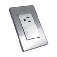 thumbnail image 5 of Placa Armada Apagador y Contacto Set 2PZ Cordoba Acero Inoxidable Sanelec 4632, 5 of 5
