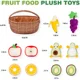 thumbnail image 1 of Montessori, Baby Soft Play House Fruit Basket Sensory Toys for 0-6-12 Months Baby, Newborn Felt Simulation Food Educational Toy, 1 of 6