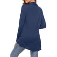 thumbnail image 4 of Women's Long Sleeve Open Front Cardigan Casual Loose Lightweight Cardigans With Pockets Size XXL, 4 of 6