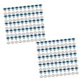 thumbnail image 3 of 100 Pcs Œillets en Métal Ronds Robustes Multi-Usages pour Ceinture Jeans Scrapbooking Fabrication de Cartes Toile Bleu, 3 of 8