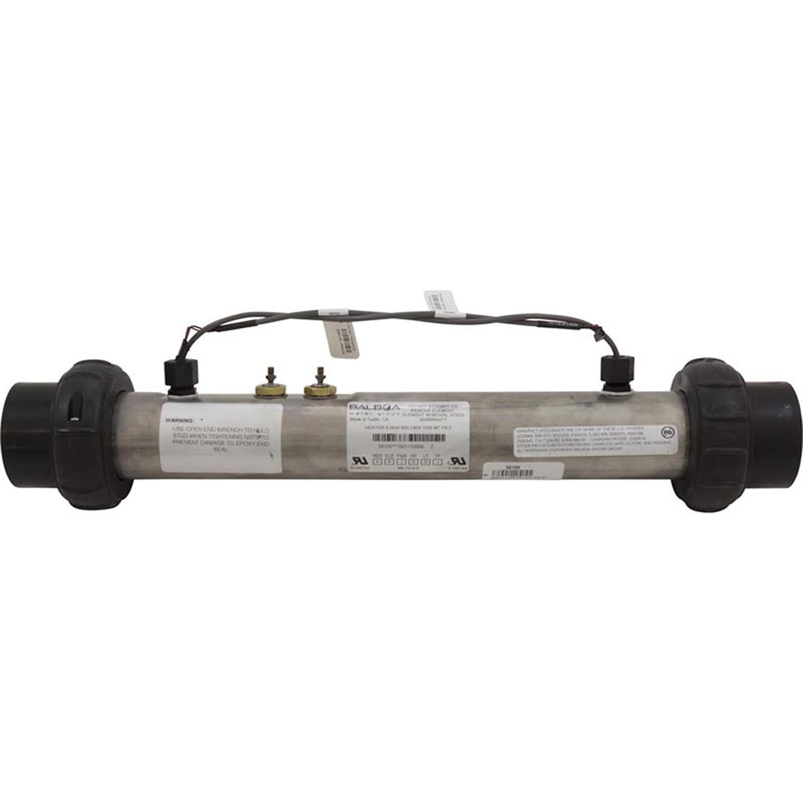 Balboa 4 Kw Heater Tube assembly with sensors PN 58104 