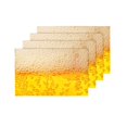 thumbnail image 4 of MKHERT Beer Bubbles Placemats Table Mats for Dining Room Kitchen Table Decoration 12x18 inch,Set of 4, 4 of 4