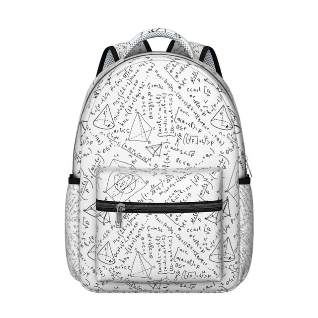 Chemistry Biology Students Backpack Scientific Knowledge Science Classroom School Bag with Physics Astronomy Engineering Design, Lightweight and Wear-Resistant