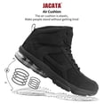 thumbnail image 3 of Jacata Non Slip Work Shoes for Men Water Resistant Leather Hiking Boots Air Cushion (Size 8), 3 of 6