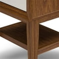 thumbnail image 5 of Baxton Studio Table d'Appoint et Table de Chevet Modernes Walnut et White à Deux Tons Gazonnés, 5 of 5