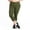 Deep Moss, variant on Basic Compression Cropped Capri Legging, Women's Plus Black 22/24