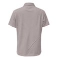 thumbnail image 6 of vigerkar Womens Polo Shirts Short Sleeve Quick Dry Collared Shirts Business Casual Work Tops Athletic Tennis Golf Shirt (Grey, L), 6 of 7