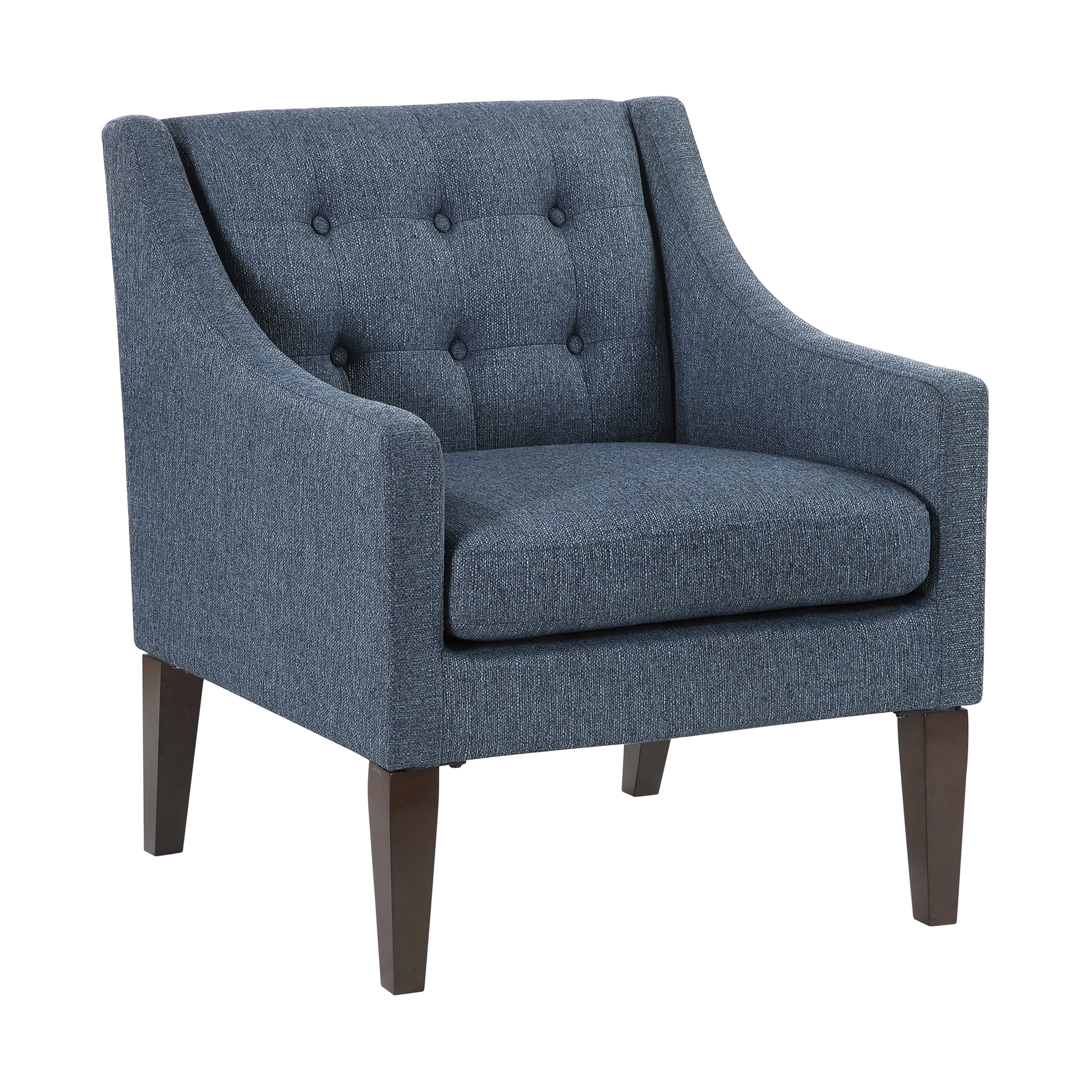 OakvillePark Solmera Textured Fabric Accent Chair, Blue